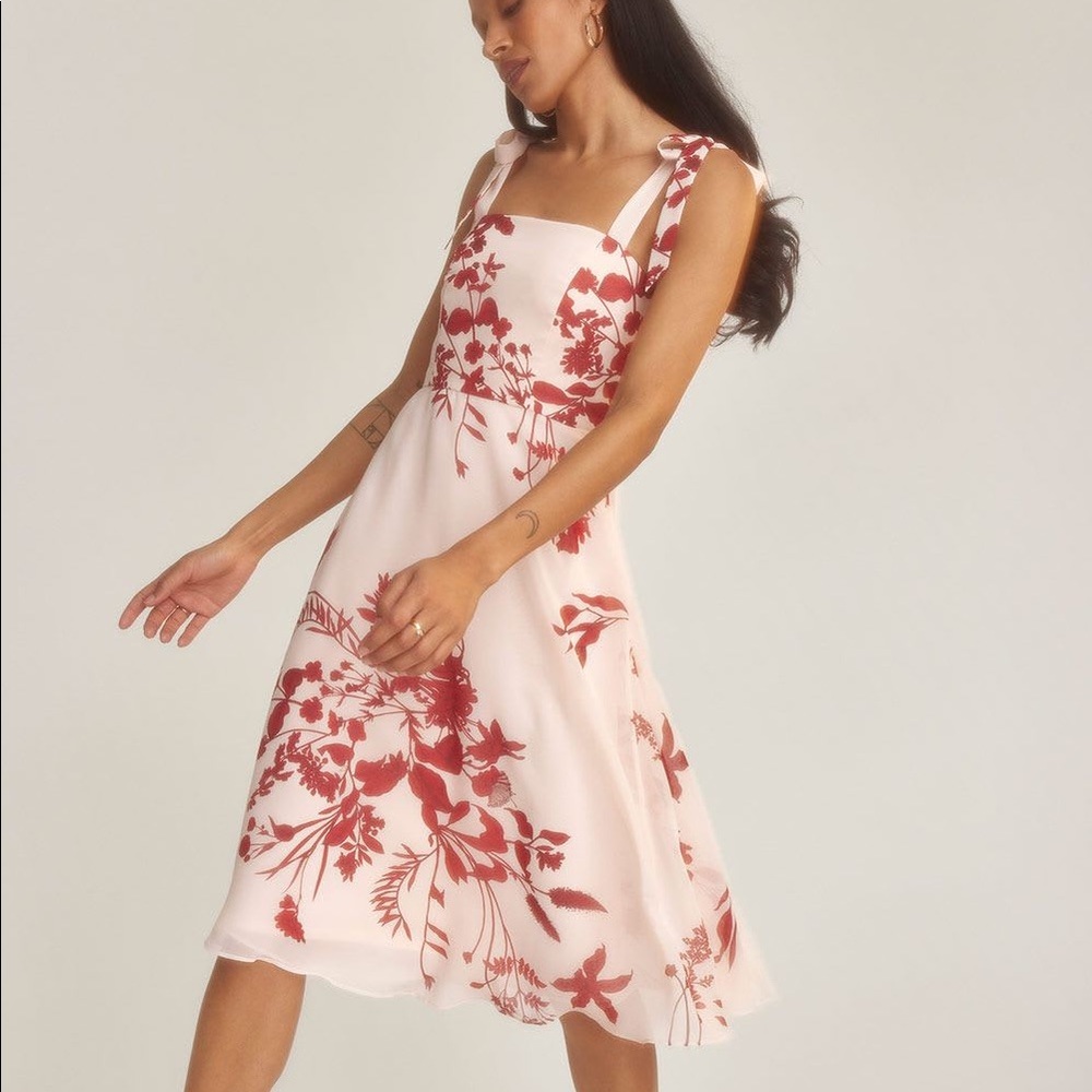 MIDI pink cocktail dress Rw&co